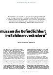 Vorschauseite 2: Wir müssen die Befindlichkeit im Schönen verändern.