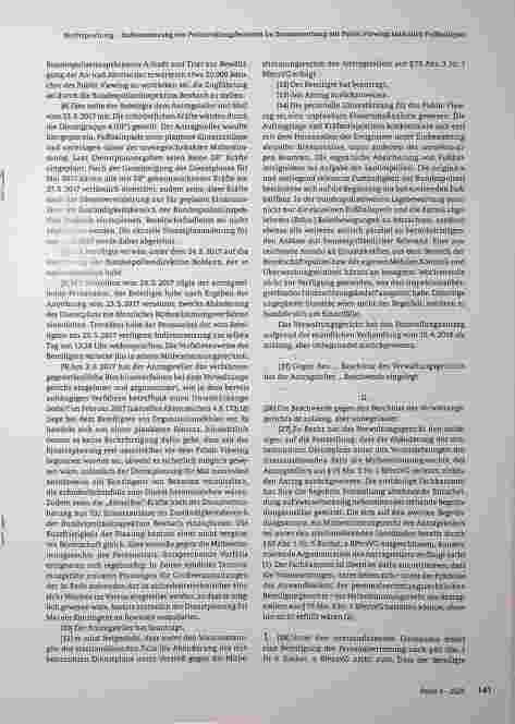 Vorschauseite 2: Rechtsprechung zum Personalvertretungsrecht