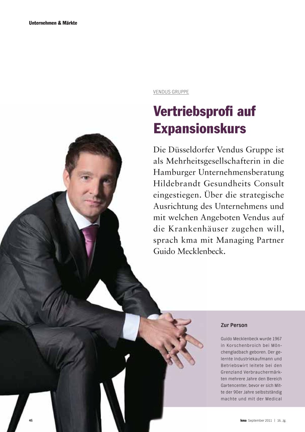 Vorschauseite 1: Vertriebsprofi auf Expansionskurs