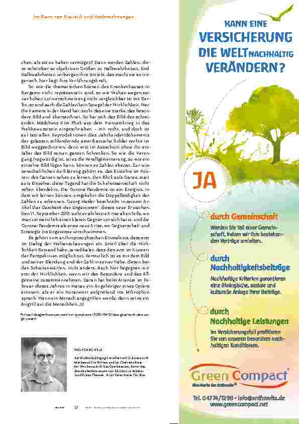 Vorschauseite 4: CORONA – DIMENSIONEN EINER KRISE Faszination der Zahlen