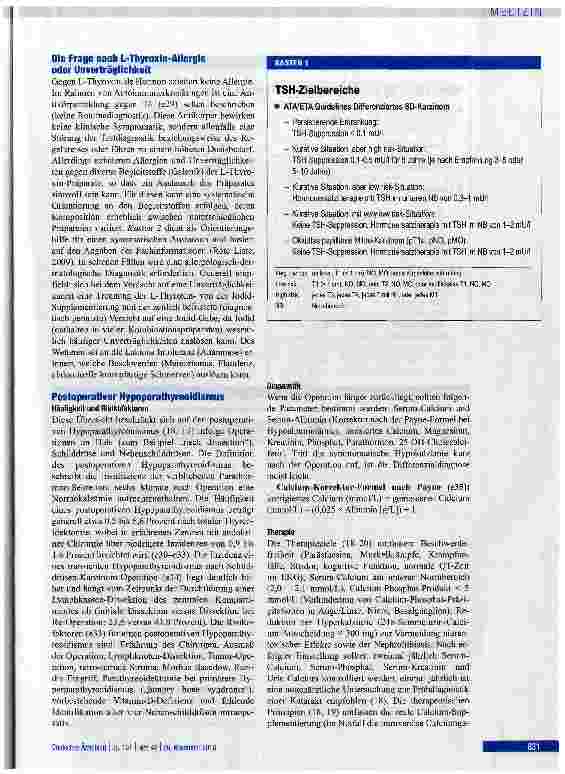 Vorschauseite 5: Substitutionstherapie nach Operationen an Schilddrüse und Nebenschilddrüsen