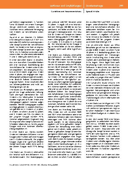 Vorschauseite 5: Stellungnahme zur Altersuntergrenze bei der ambulanten Durchführung von Adenotomien und Tonsillotomien
