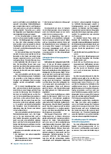 Vorschauseite 3: Psychosoziale Unterstützung für Mitarbeitende im Gesundheitswesen