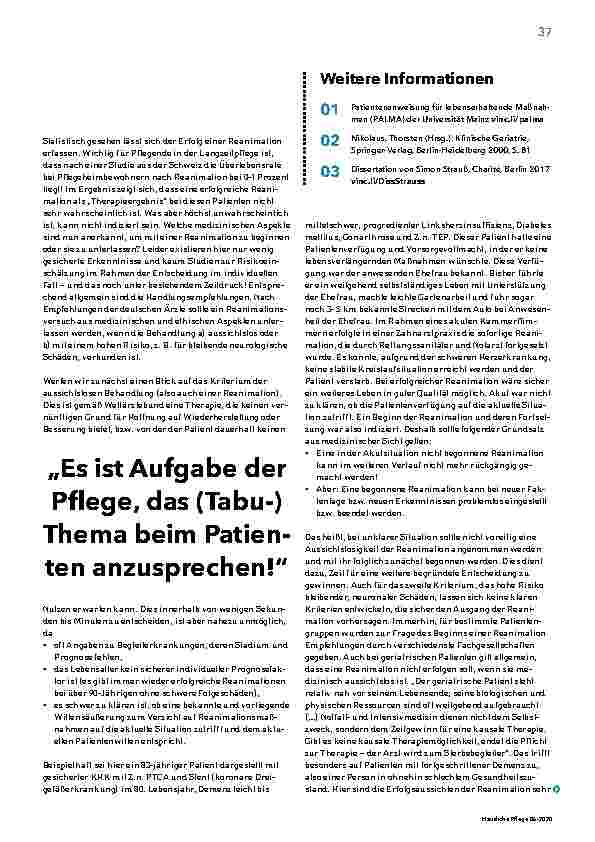 Vorschauseite 2: Wann wird reanimiert?
