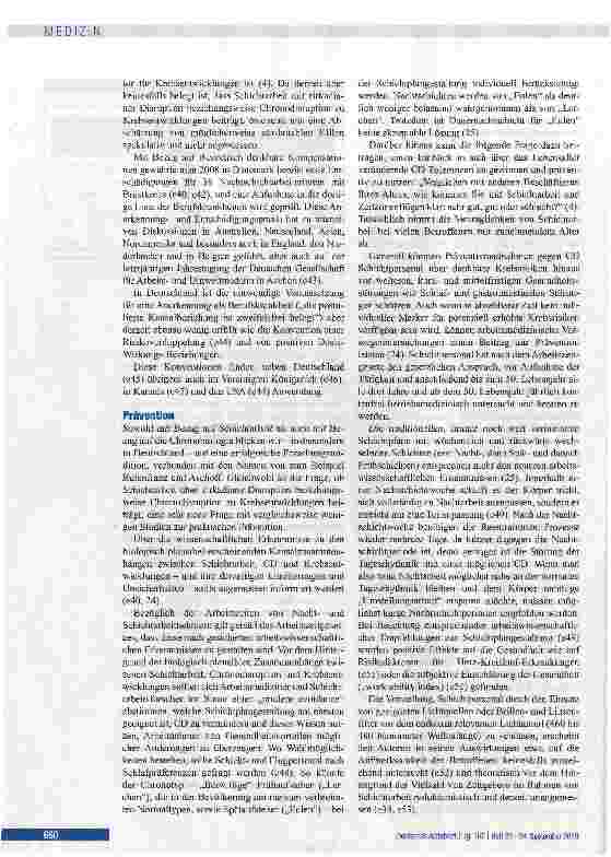 Vorschauseite 4: Schichtarbeit und Krebs