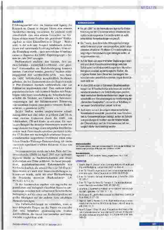 Vorschauseite 5: Schichtarbeit und Krebs