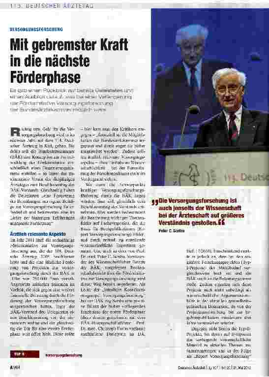 Vorschauseite 1: Mit gebremster Kraft in die nächste Förderphase