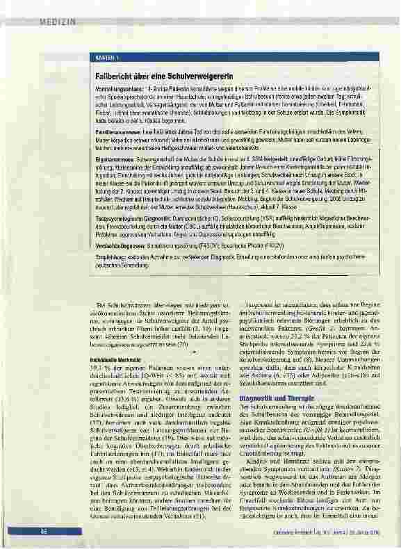 Vorschauseite 4: Schulvermeidendes Verhalten aus kinder-und jugendpsychiatrischer Sicht