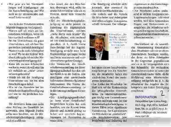 Vorschauseite 2: Aus Mitarbeitern Mitunternehmer machen