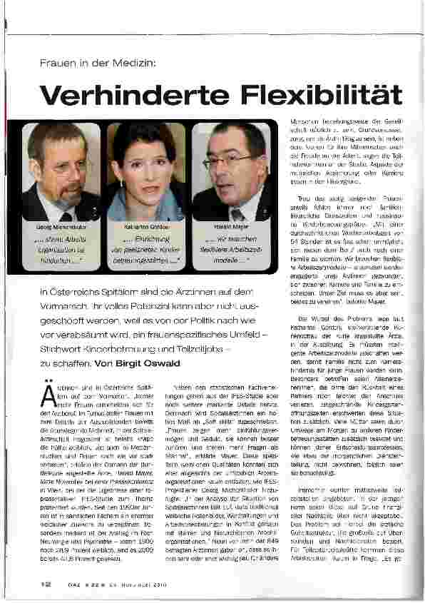 Vorschauseite 1: Verhinderte Flexibilität
