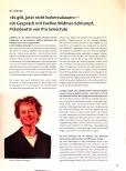 Vorschauseite 1: "Es gilt, jetzt nicht lockerzulassen" - ein Gespräch mit Eveline Widmer-Schlumpf, Präsidentin von Pro Senectute