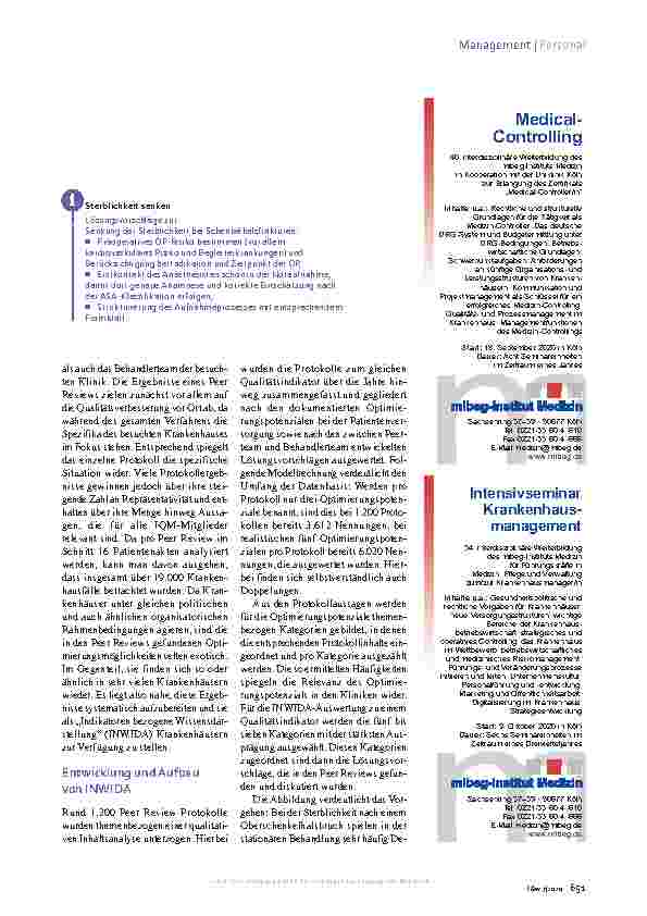 Vorschauseite 2: Peer Review Blick über den Tellerrand