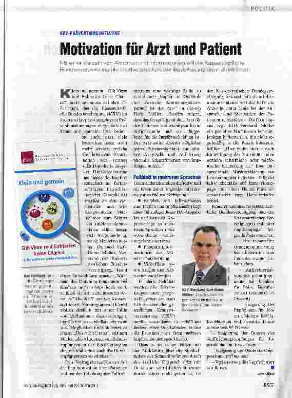 Vorschauseite 1: Motivation für Arzt und Patient