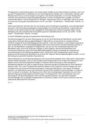 Vorschauseite 2: Zur Begutachtung – § 280 Abs. 1 FamFG § 280 Abs. 1 FamFG Schlagworte: Erfordernis weiterer Aufklärung nach Vorlage eines Privatgutachtens