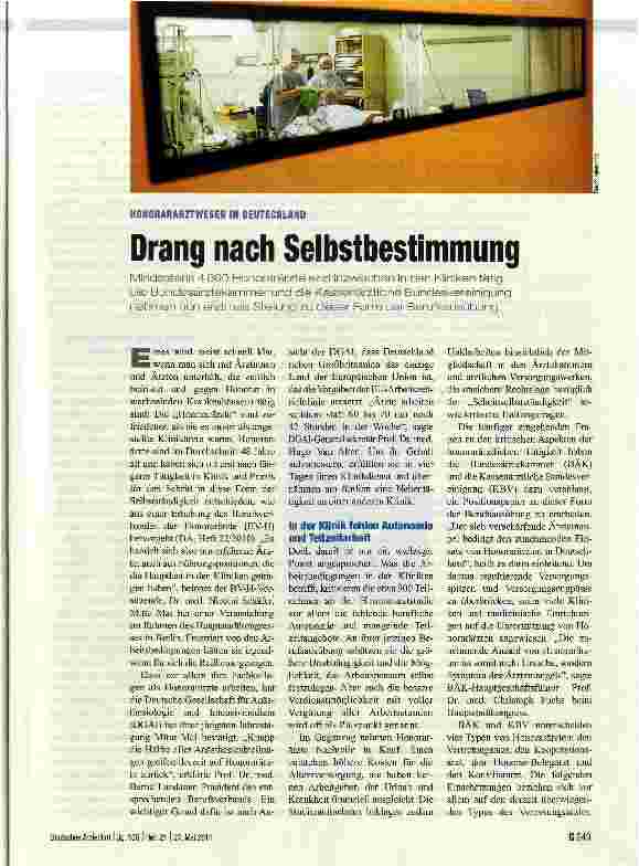 Vorschauseite 1: Drang nach Selbstbestimmung