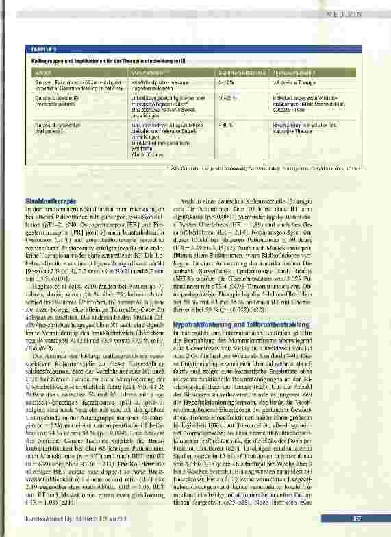 Vorschauseite 3: Adjuvante Therapie des Mammakarzinoms bei Patientinnen über 65 Jahre