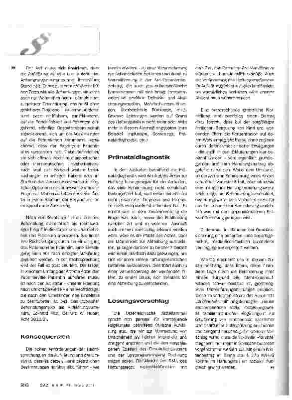 Vorschauseite 2: Stellungnahme der ÖÄK