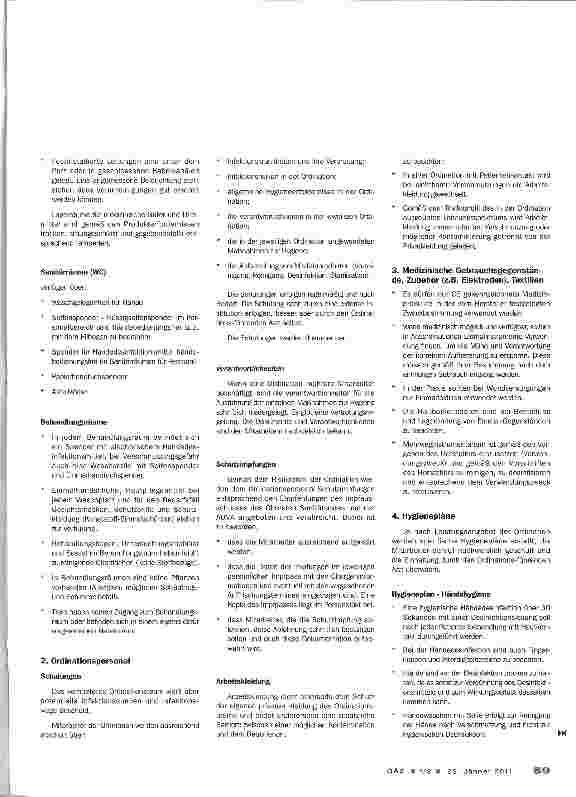 Vorschauseite 2: Kundmachung der ÖÄK:Hygiene-Verordnung