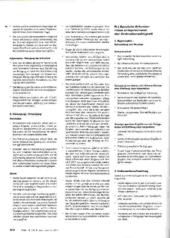 Vorschauseite 3: Kundmachung der ÖÄK:Hygiene-Verordnung