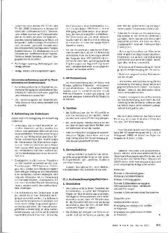 Vorschauseite 4: Kundmachung der ÖÄK:Hygiene-Verordnung