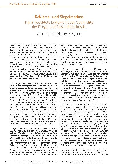 Vorschauseite 4: Geschichte der Gesundheitsberufe