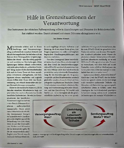 Vorschauseite 1: Hilfe in Grenzsituationen der Verantwortung