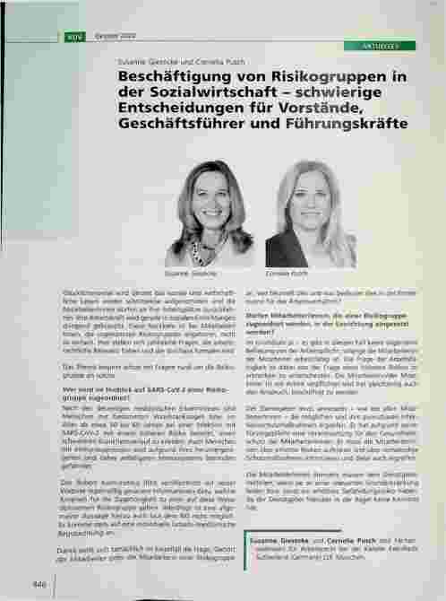 Vorschauseite 1: Beschäftigung von Risikogruppen in der Sozialwirtschaft - schwierige Entscheidungen für Vorstände, Geschäftsführer und Führungskräfte