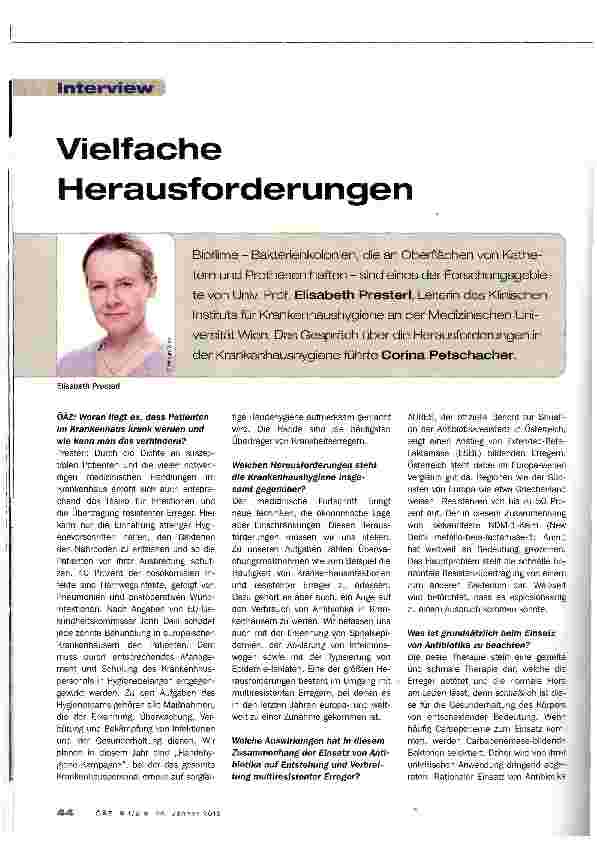 Vorschauseite 1: Vielfache Herausforderungen
