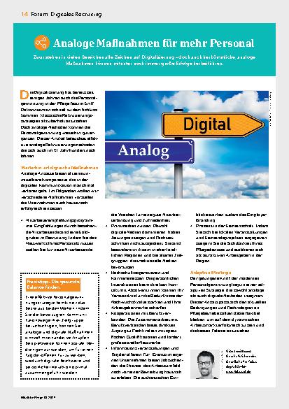 Vorschauseite 1: Analoge Maßnahmen für mehr Personal