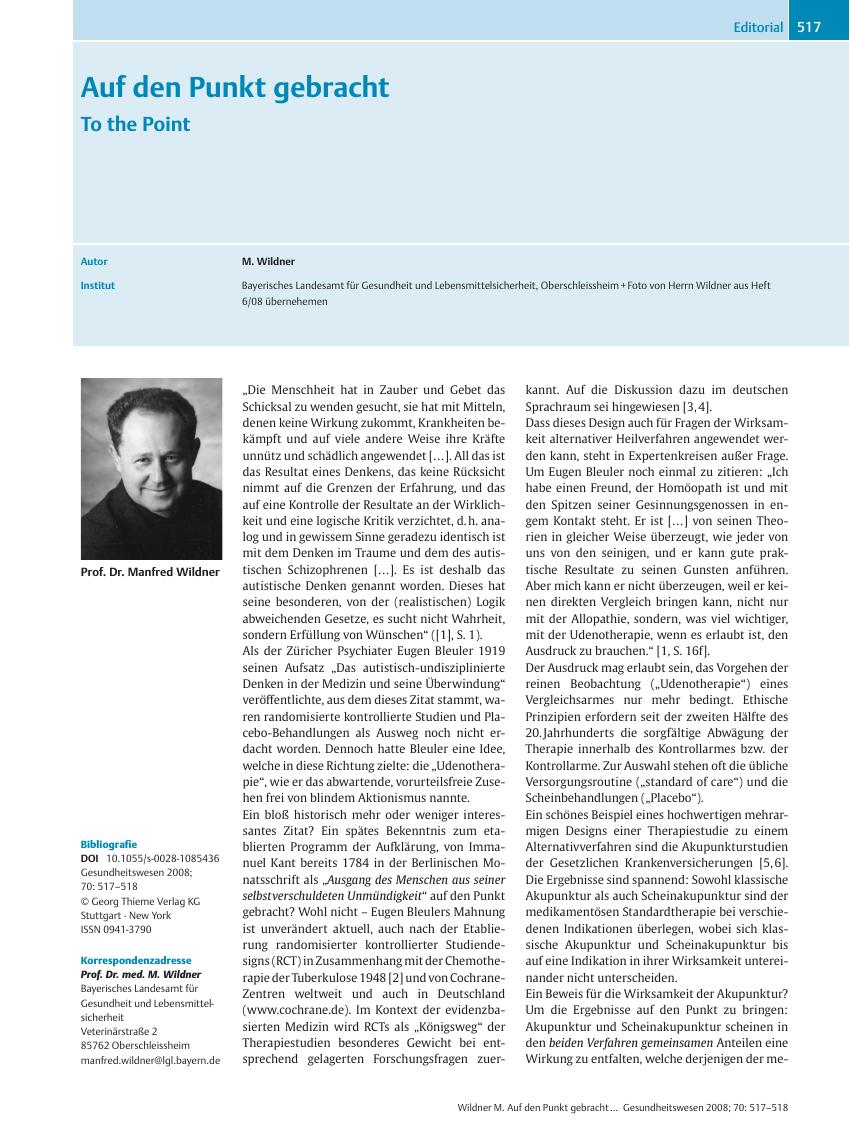Vorschauseite 1: Auf den Punkt gebracht