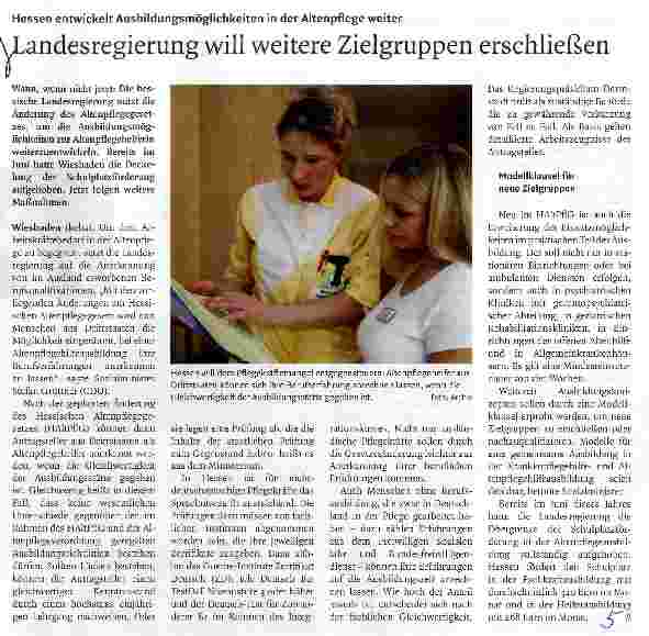 Vorschauseite 1: Landesregierung will weitere Zielgruppen erschließen
