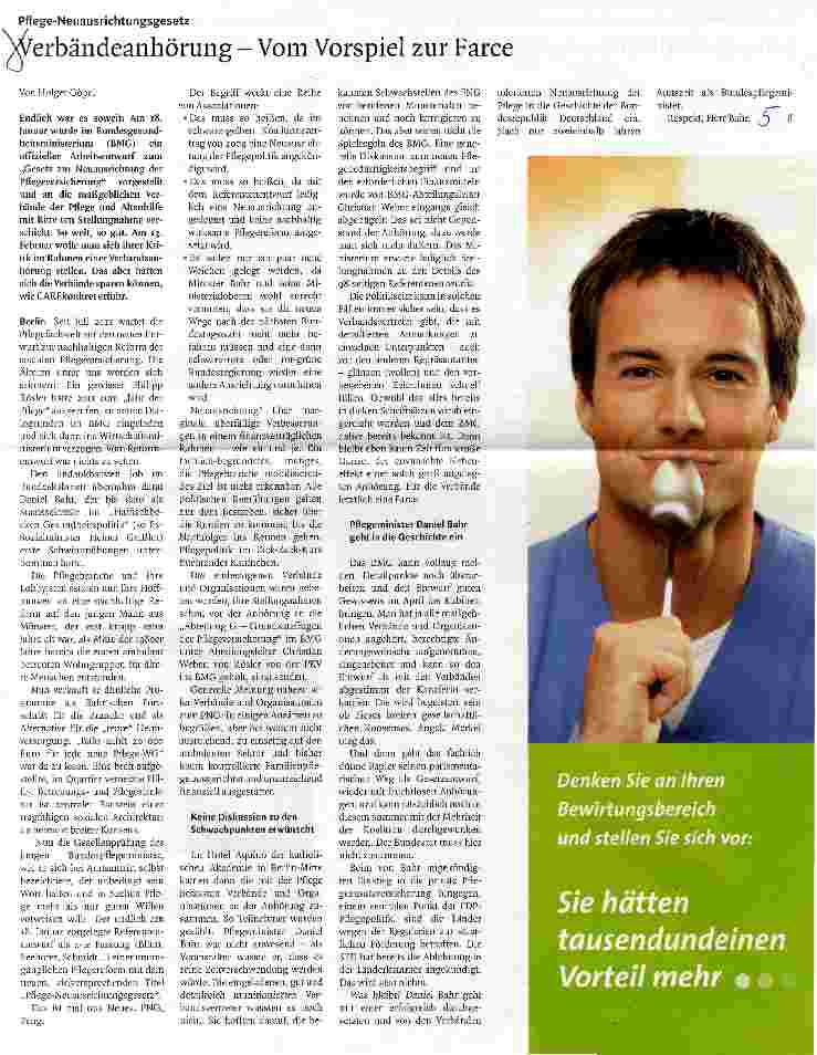 Vorschauseite 1: Verbändeanhörung - Vom Vorspiel zur Farce