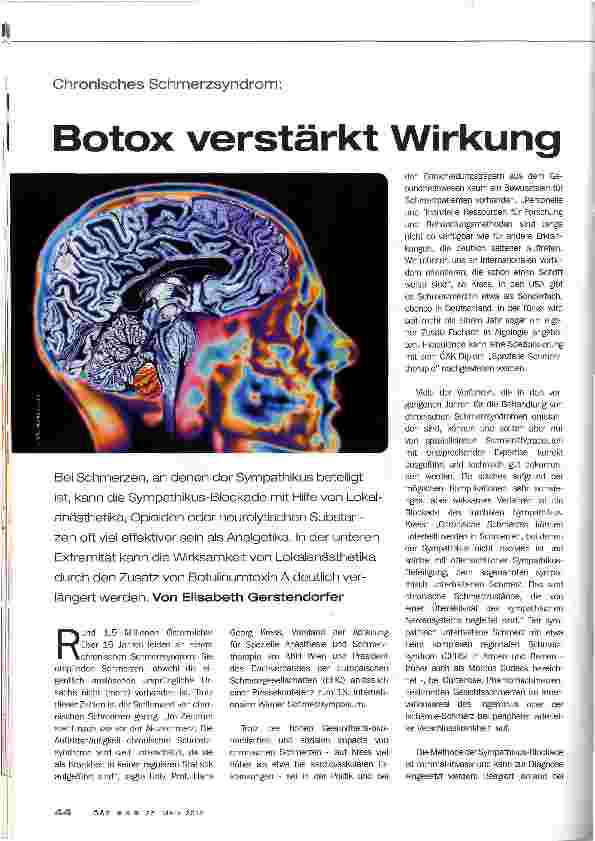 Vorschauseite 1: Botox verstärkt Wirkung