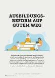 Vorschauseite 1: Ausbildungsreform auf gutem Weg