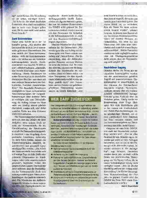 Vorschauseite 2: Einblick ins Versorgungsgeschehen