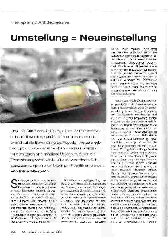 Vorschauseite 1: Umstellung = Neueinstellung