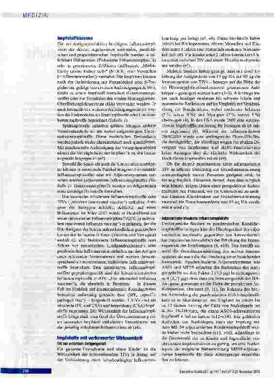 Vorschauseite 2: Zielgruppenspezifische Wahl des Impfstoffs bei Grippeimpfung