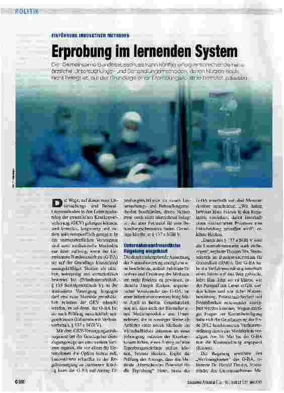 Vorschauseite 1: Erprobung im lernenden System