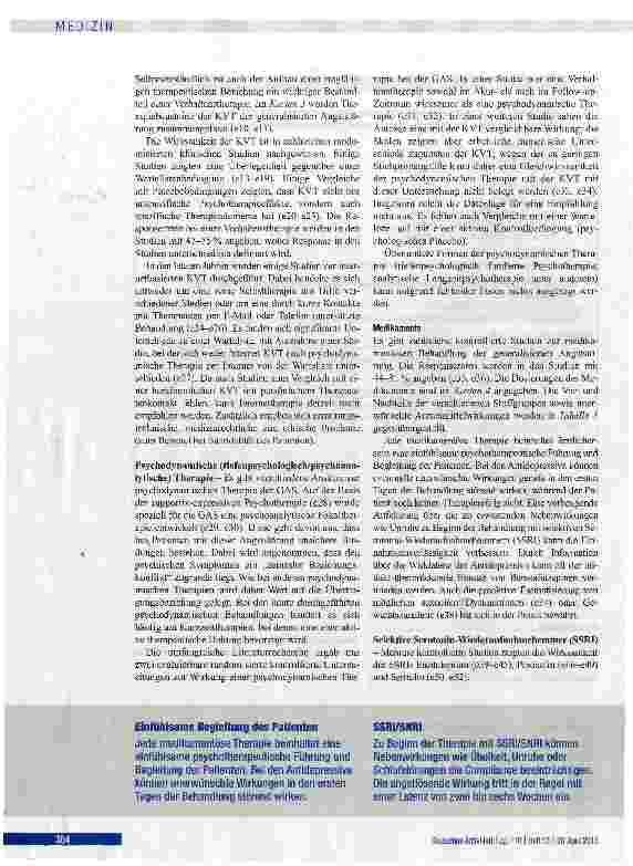 Vorschauseite 5: Generalisierte Angststörung: Diagnostik und Therapie