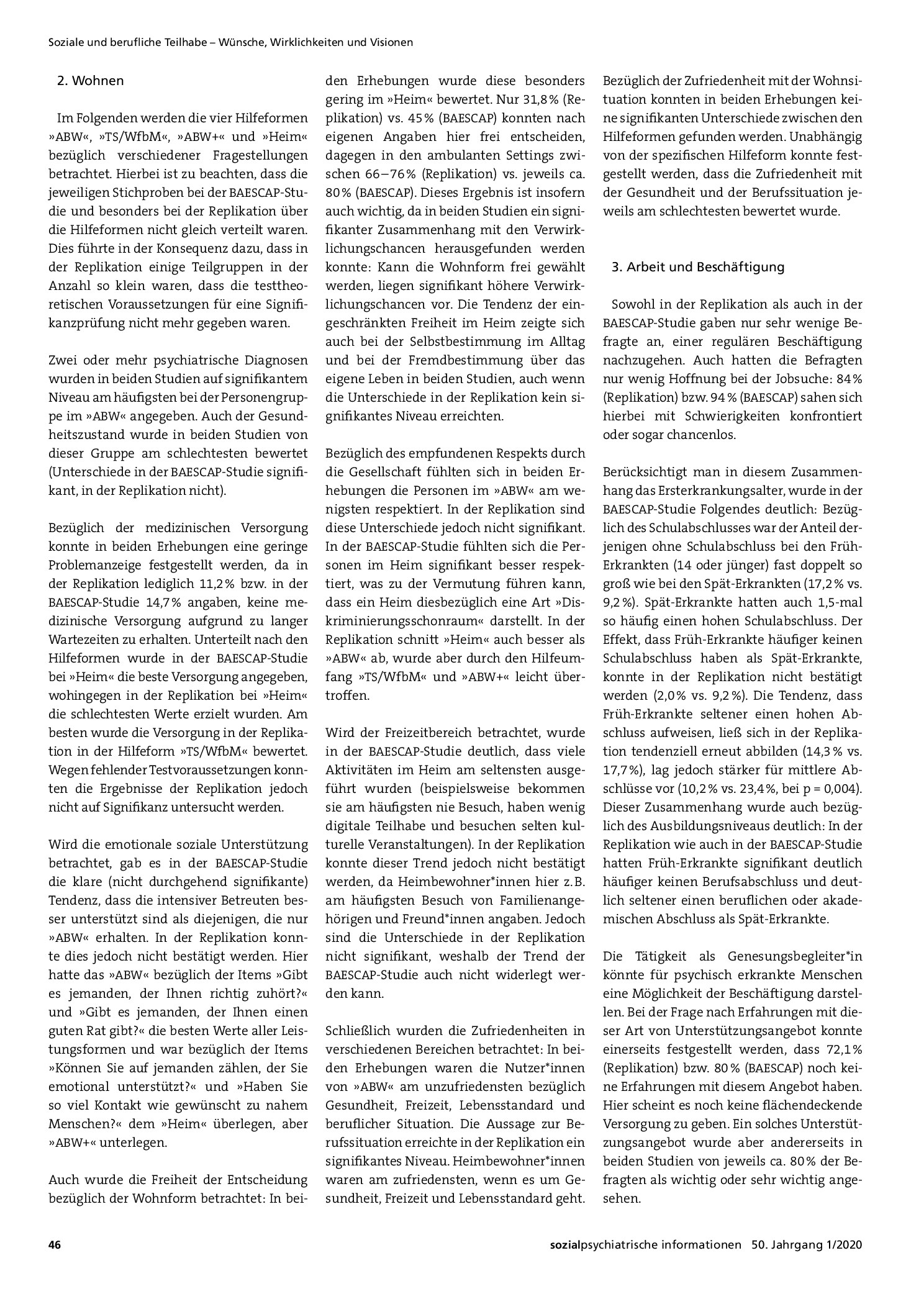 Vorschauseite 3: Soziale Teilhabe – Ergebnisse einer Replikation der BAESCAP-Studie