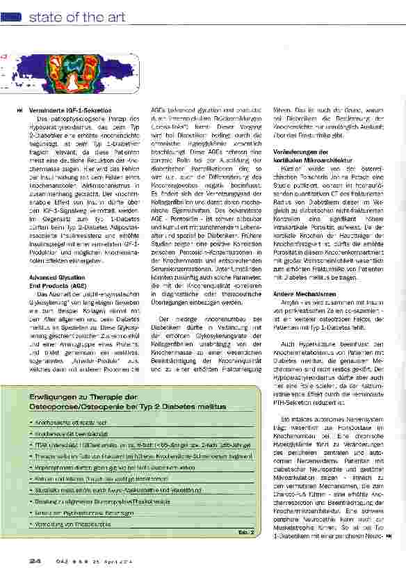 Vorschauseite 4: Diabetes und Knochen