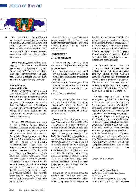 Vorschauseite 6: Diabetes und Knochen