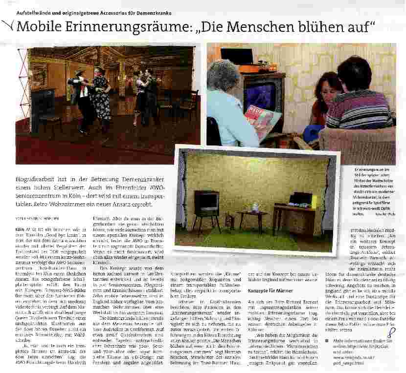 Vorschauseite 1: Mobile Erinnerungsräume: „Die Menschen blühen auf