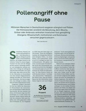 Vorschauseite 2: Pollenangriff ohne Pause