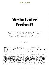 Vorschauseite 1: Verbot oder Freiheit?