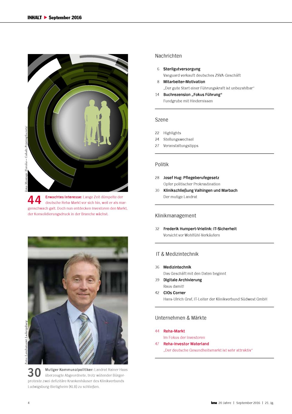 Vorschauseite 1: September 2016