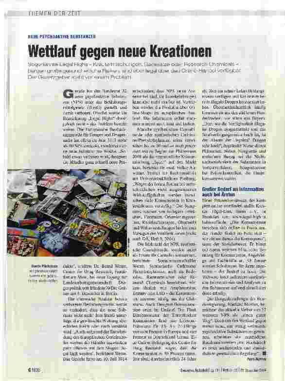 Vorschauseite 1: Wettlauf gegen neue Kreationen