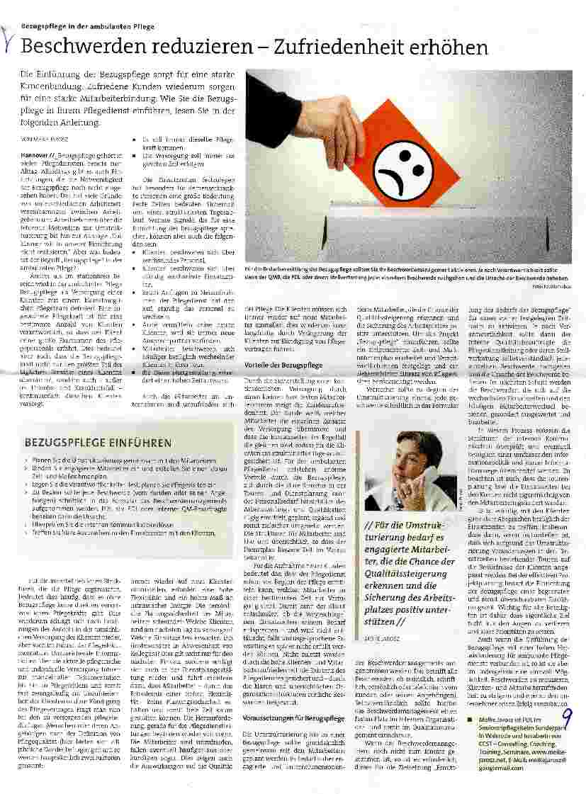 Vorschauseite 1: Beschwerden reduzieren - Zufriedenheit erhöhen