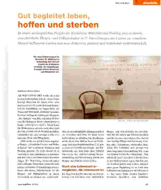 Vorschauseite 1: Gut begleitet leben, hoffen und sterben