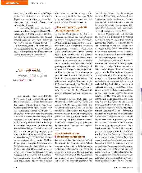 Vorschauseite 2: Gut begleitet leben, hoffen und sterben